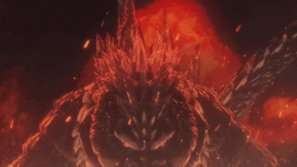 Godzilla Ultima slowly marching forward