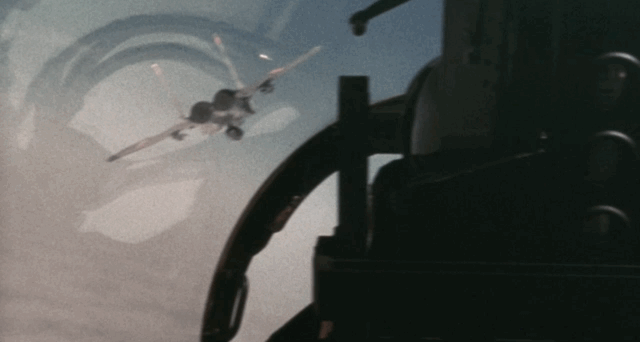 King Ghidorah battling the JSDF fighter planes