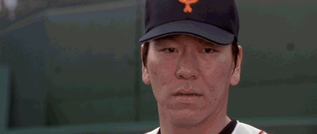 Baseball legend Hideki Matsui crushes a home run before gazing at Kiryu being airlifted past the stadium